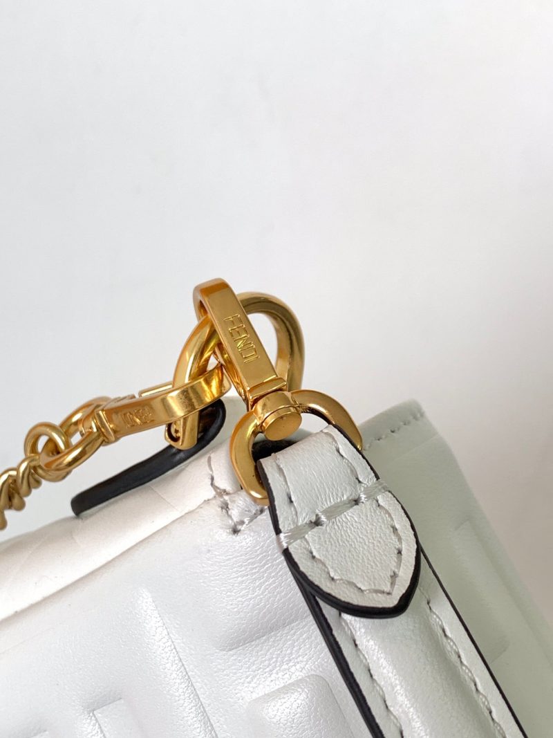 20230314_i1678773384_7943_8_jpg_02554e4b-a47b-40e7-a61e-63c3c9bb4999 Mini Baguette Bag 20 With FF Motif White Leather Ghw