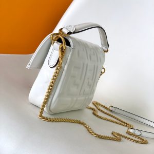 20230314_i1678773384_831_2_jpg_ee35a0e1-7b7f-49ca-8e64-03270f582ded Mini Baguette Bag 20 With FF Motif White Leather Ghw