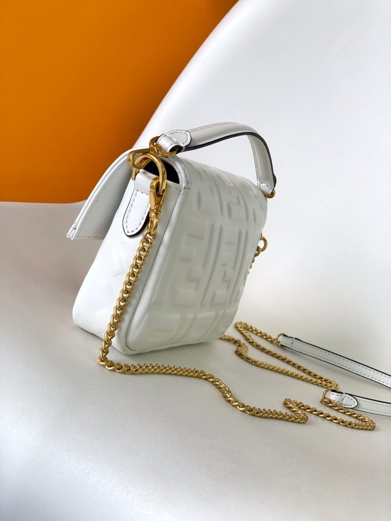 20230314_i1678773384_831_2_jpg_ee35a0e1-7b7f-49ca-8e64-03270f582ded Mini Baguette Bag 20 With FF Motif White Leather Ghw