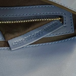 Baguette 27cm Blue Lambskin Gold Hardware