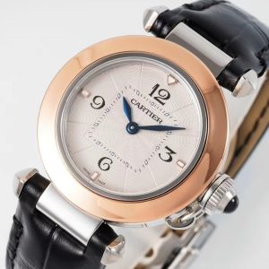 20230401_i1680288325_4659_2_jpg pasha 30mm quartz pink gold white dial black leather