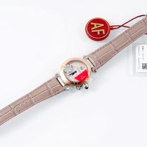 20230401_i1680288363_5003_8_jpg pasha 30mm quartz pink gold white dial light brown leather