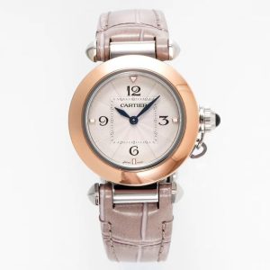 20230401_i1680288363_6984_0_jpg pasha 30mm quartz pink gold white dial light brown leather