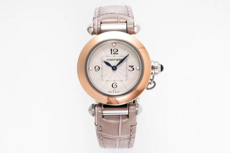 20230401_i1680288363_6984_0_jpg pasha 30mm quartz pink gold white dial light brown leather