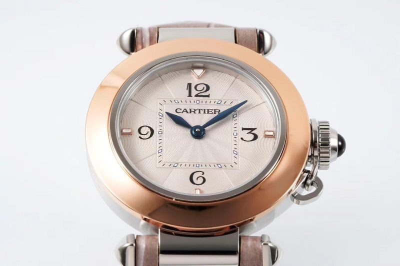 20230401_i1680288363_8873_1_jpg pasha 30mm quartz pink gold white dial light brown leather