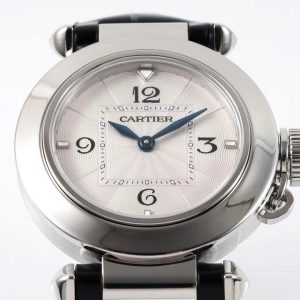 20230401_i1680288429_8373_1_jpg pasha 30mm quartz stainless steel white dial black leather