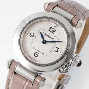 20230401_i1680288456_8019_2_jpg pasha 30mm quartz stainless steel pink dial light brown leather