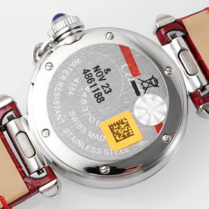 20230401_i1680288481_3390_6_jpg pasha 30mm quartz stainless steel white dial red leather