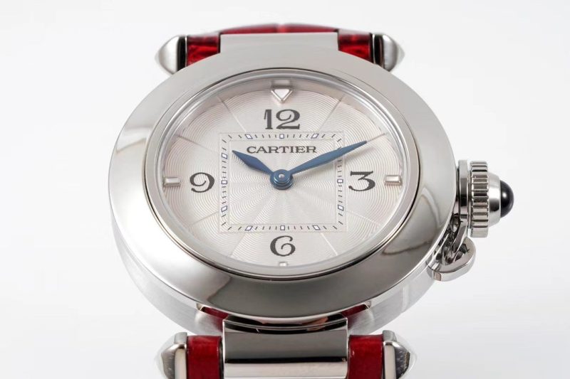 20230401_i1680288481_7129_1_jpg pasha 30mm quartz stainless steel white dial red leather
