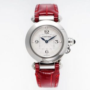 20230401_i1680288481_8681_0_jpg pasha 30mm quartz stainless steel white dial red leather