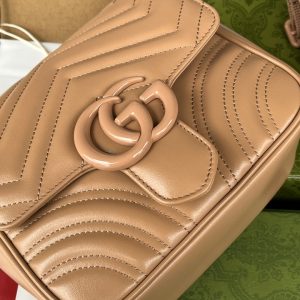 gg marmont mini 18cm all beige calfskin