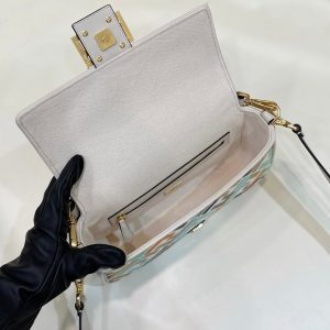 20230413_i1681380354_1100_8_jpg BAGUETTE CANVAS 27 BAG WHITE STRAP WITH MULTICOLOUR EMBROIDERY GOLD HARDWARE