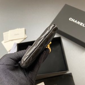 CC A50168 Keyring Cardholder Black Sheepskin GHW 229705