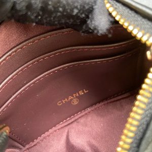 CC A50168 Keyring Cardholder Black Sheepskin GHW 229705