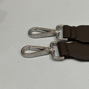 FendiI STRIKE 41 MEDIUM FF MOCHA BROWN JACQUARD FABRIC BACKPACK