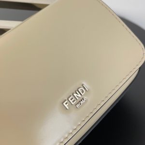 20230417_i1681713782_850_0_jpg FendiI MINI FIRST SIGHT 13 BAG IN TAN BROWN CALFSKIN WITH SILVER HARDWARE