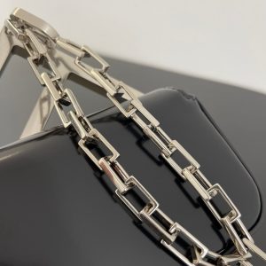 FendiI MINI FIRST SIGHT 13 BAG IN BLACK CALFSKIN WITH SILVER HARDWARE