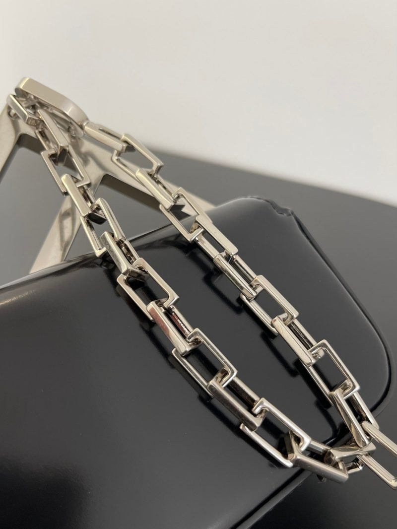 FendiI MINI FIRST SIGHT 13 BAG IN BLACK CALFSKIN WITH SILVER HARDWARE