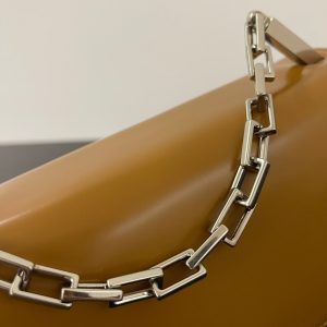 FendiI MINI FIRST SIGHT 23 BAG IN COPPER BROWN CALFSKIN WITH SILVER HARDWARE