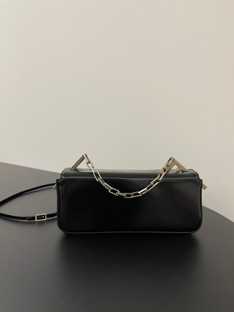 FendiI MINI FIRST SIGHT 23 BAG IN BLACK CALFSKIN WITH SILVER HARDWARE