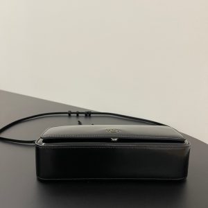 FendiI MINI FIRST SIGHT 23 BAG IN BLACK CALFSKIN WITH SILVER HARDWARE