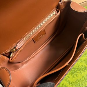 BLONDIE 23 TOP-HANDLE BAG CINNAMON BROWN CALFSKIN
