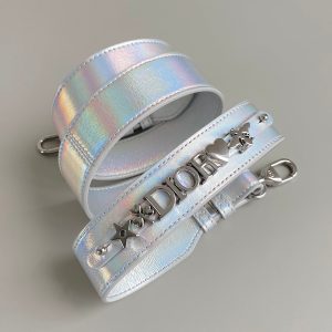 MEDIUM LADY 20 HANDBAG IN SILVER LAMBSKIN