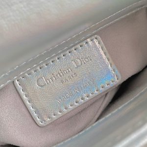 MICRO LADY 12 BAG IN SILVER LAMBSKIN