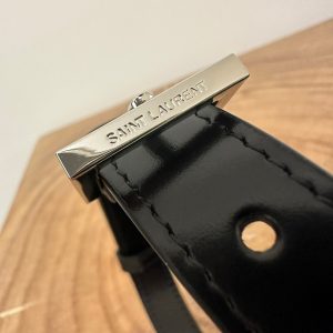 YSL Solferino Small Satchel Bag Black Gold Calfskin 339504