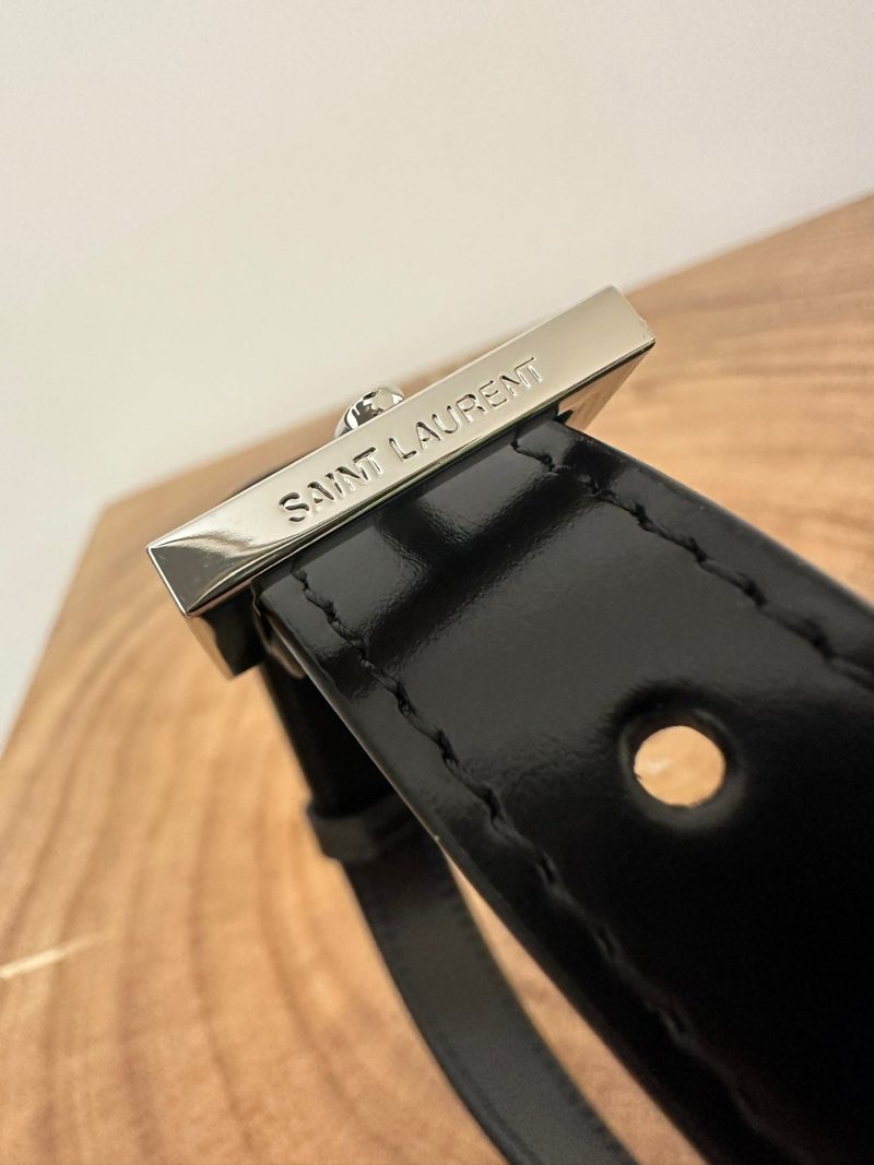 YSL Solferino Small Satchel Bag Black Gold Calfskin 339504