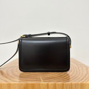 YSL Solferino Small Satchel Bag Black mix Beige Gold Calfskin 339470