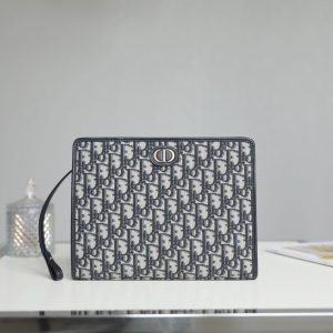 BOOK TOTE 26 IN BLUE OBLIQUE JACQUARD