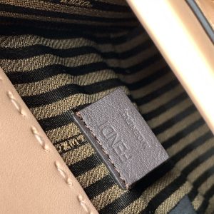 Fendi Mini Sunshine Shopper Bag 18 Peach Leather