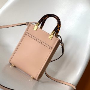 Fendi Mini Sunshine Shopper Bag 18 Peach Leather