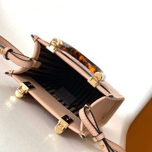 Fendi Mini Sunshine Shopper Bag 18 Peach Leather