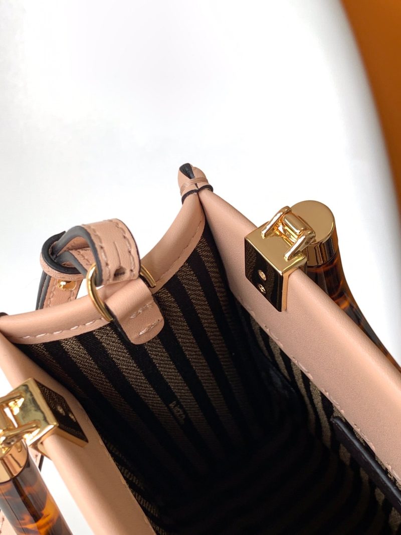 Fendi Mini Sunshine Shopper Bag 18 Peach Leather