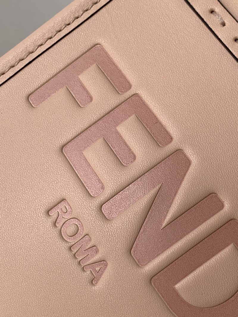 Fendi Mini Sunshine Shopper Bag 18 Peach Leather