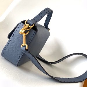 Fendi Baguette 27 Bag Blue Calfskin Ghw