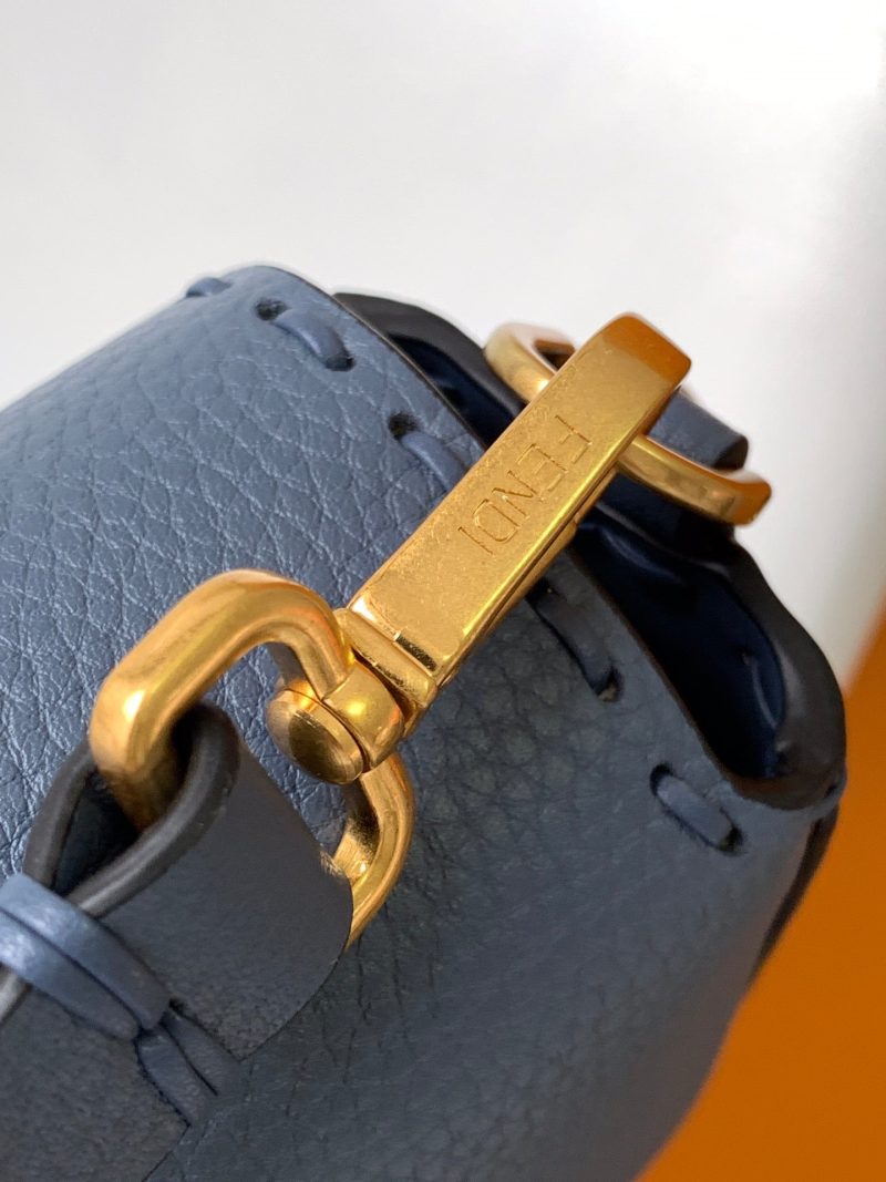 Fendi Baguette 27 Bag Blue Calfskin Ghw