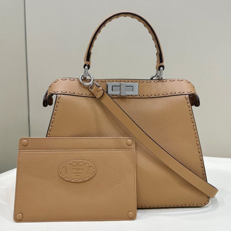 20230527_i1685182465_2819_0_jpg PEEKABOO ISEEU 33 IN CIDER BROWN GRAINED CALFSKIN SILVER HARDWARE