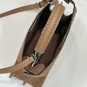 20230527_i1685182465_5291_8_jpg PEEKABOO ISEEU 33 IN CIDER BROWN GRAINED CALFSKIN SILVER HARDWARE