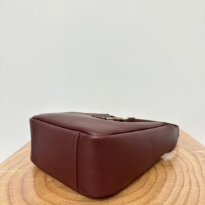le 5a7 small 23cm burgundy calfskin
