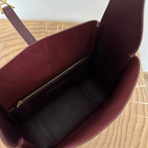 le 5a7 small 23cm burgundy calfskin