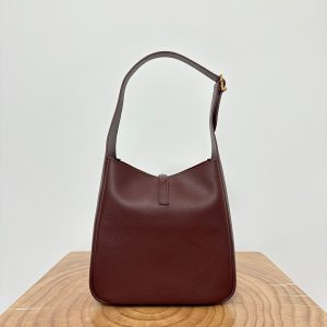 le 5a7 small 23cm burgundy calfskin