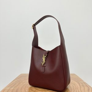 le 5a7 small 23cm burgundy calfskin