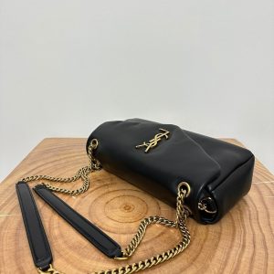 SL 26cm Calypso Chain Bag Black Leather