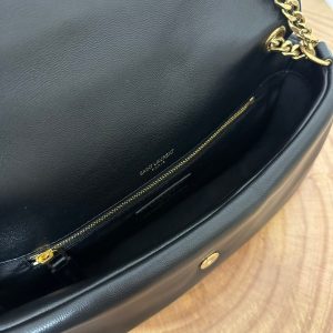 SL 26cm Calypso Chain Bag Black Leather
