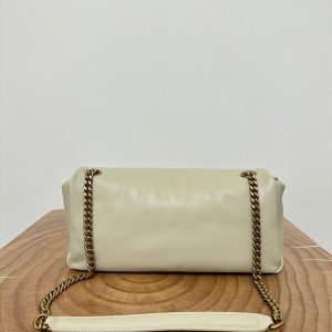 SL 26cm Calypso Chain Bag White Leather