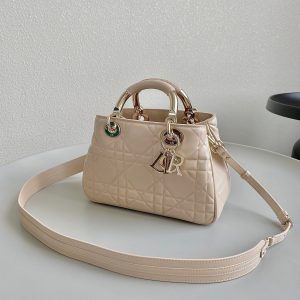 LADY 25 HANDBAG IN BEIGE CALFSKIN