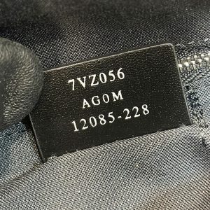 FendiI STRIKE 41 MEDIUM FF MIDNIGHT BLUE JACQUARD FABRIC BACKPACK